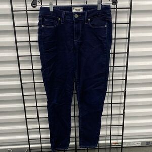 PAIGE Women's Deep Navy Skinny Jeans